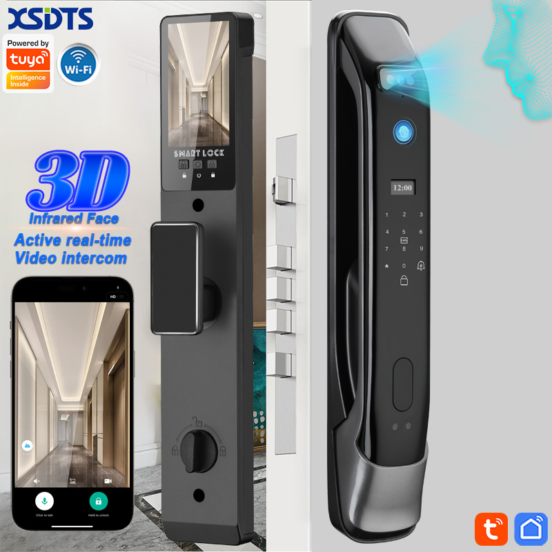 Cerradura de puerta Digital co - Smart Door Lock With Camera Intercom reseña y precio