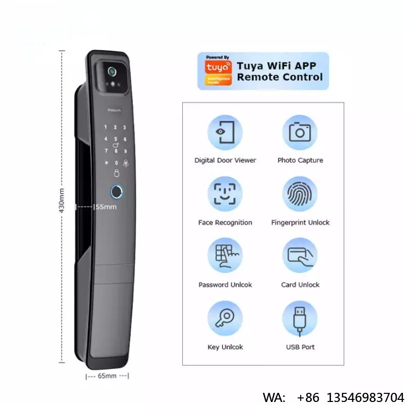 Cerraduras Inteligentes para P - Digital Door Lock Fingerprint Handle reseña y precio