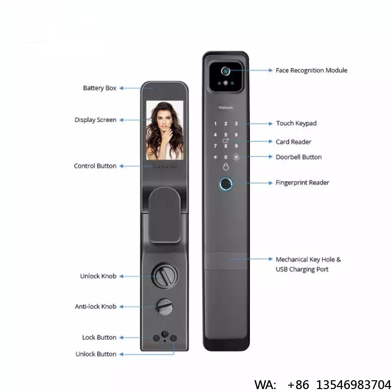 Cerraduras Inteligentes para P - Digital Door Lock Fingerprint Handle reseña y precio