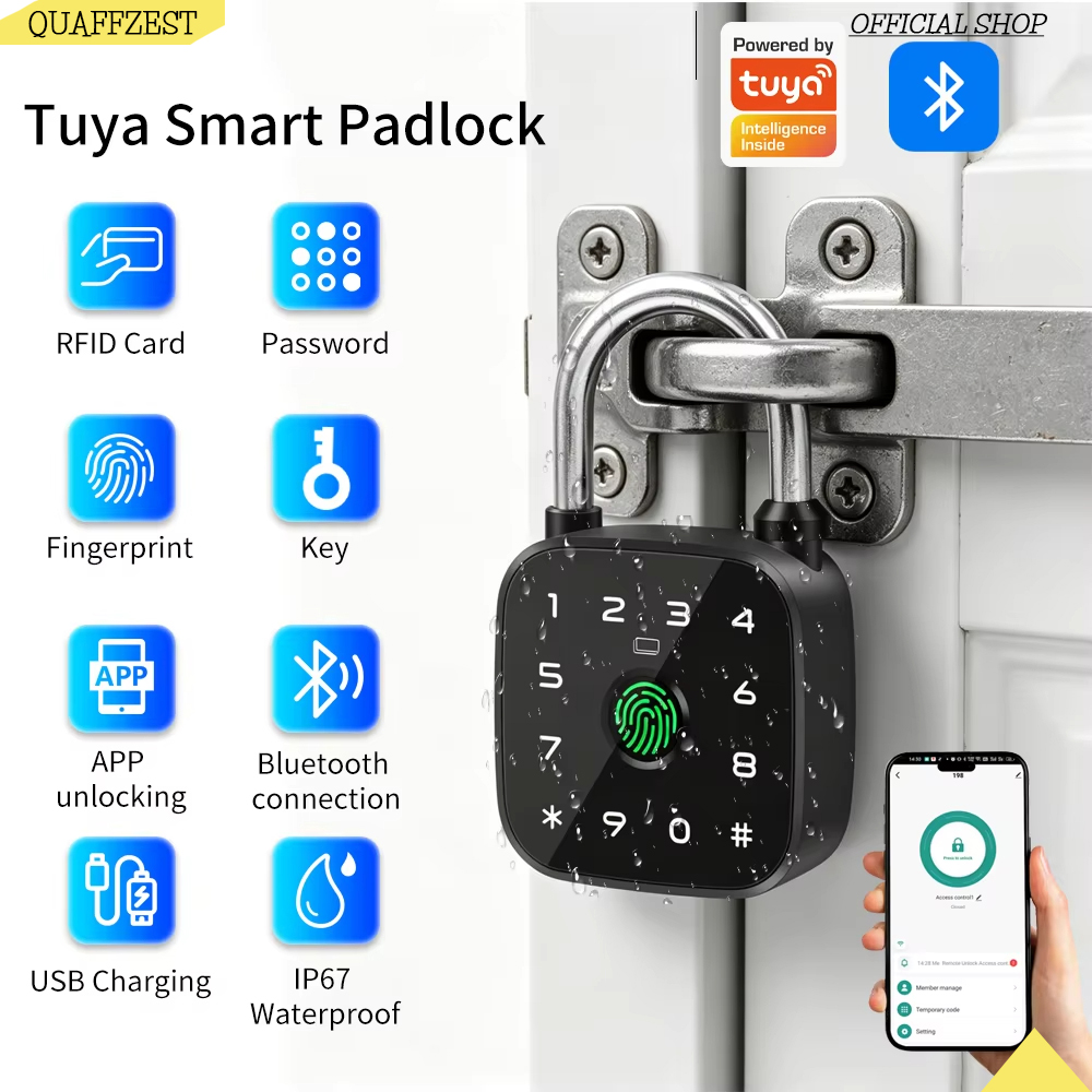 Candado Inteligente con Aplica - Fingerprint Padlock Weatherproof reseña y precio
