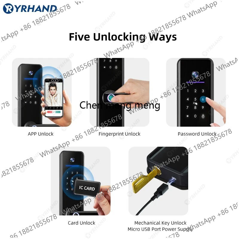 Cerradura Inteligente con Vide - Video Door Lock With Camera Peephole reseña y precio