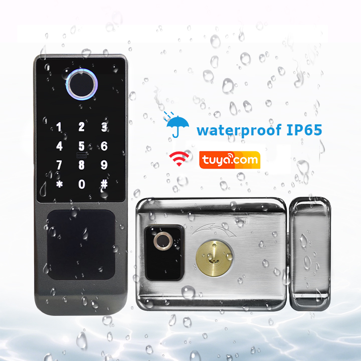 Cerradura de puerta inteligent - Smart Rim Lock Wifi Fingerprint reseña y precio