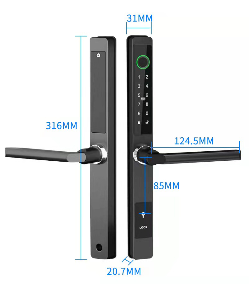 ZHDCOOKEY Cerradura Digital Bi - Smart Lock For Sliding Door reseña y precio