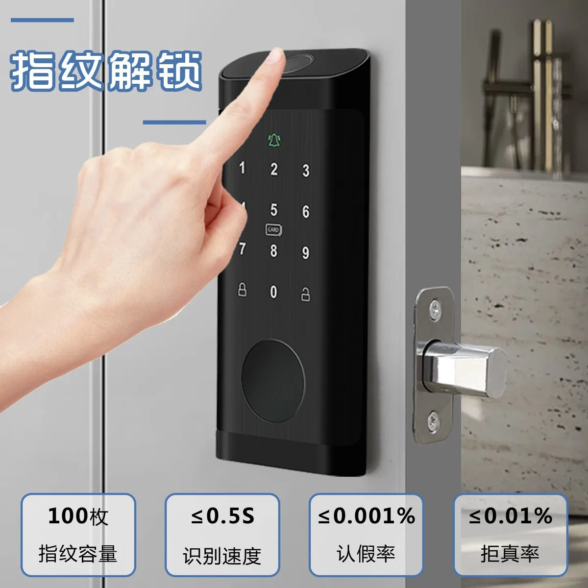 Cerradura de puerta inteligent - Smart Door Lock Tuya App reseña y precio