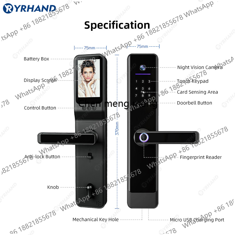 Cerradura Inteligente YRHAND T - Video Door Lock With Camera Peephole reseña y precio
