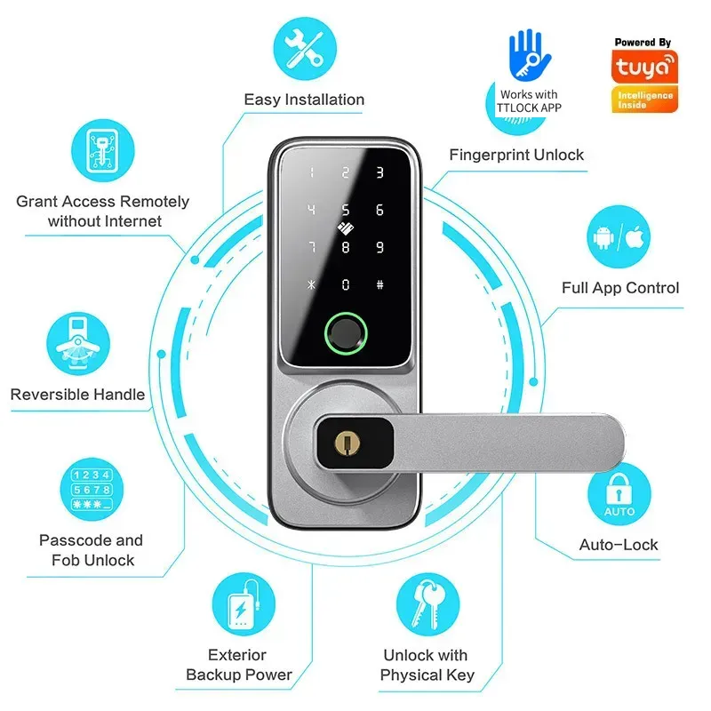 Cerradura inteligente TTLock c - Smart Lock Deadbolt Keypad Bluetooth reseña y precio