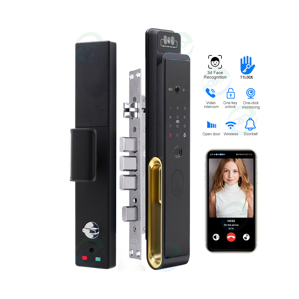 Cerradura de puerta con videop - Face Recognition Door Lock reseña y precio