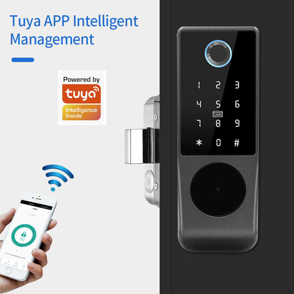 Cerradura inteligente de doble - Smart Rim Lock Wifi Fingerprint reseña y precio