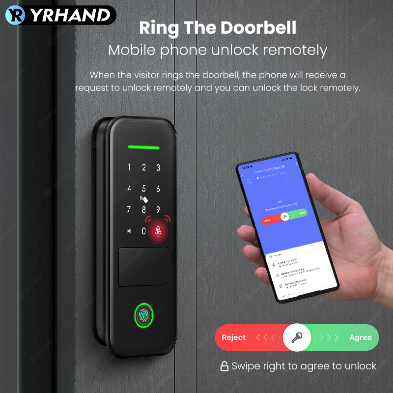 Cerradura inteligente Tuya, ce - Smart Rim Lock Wifi Fingerprint reseña y precio