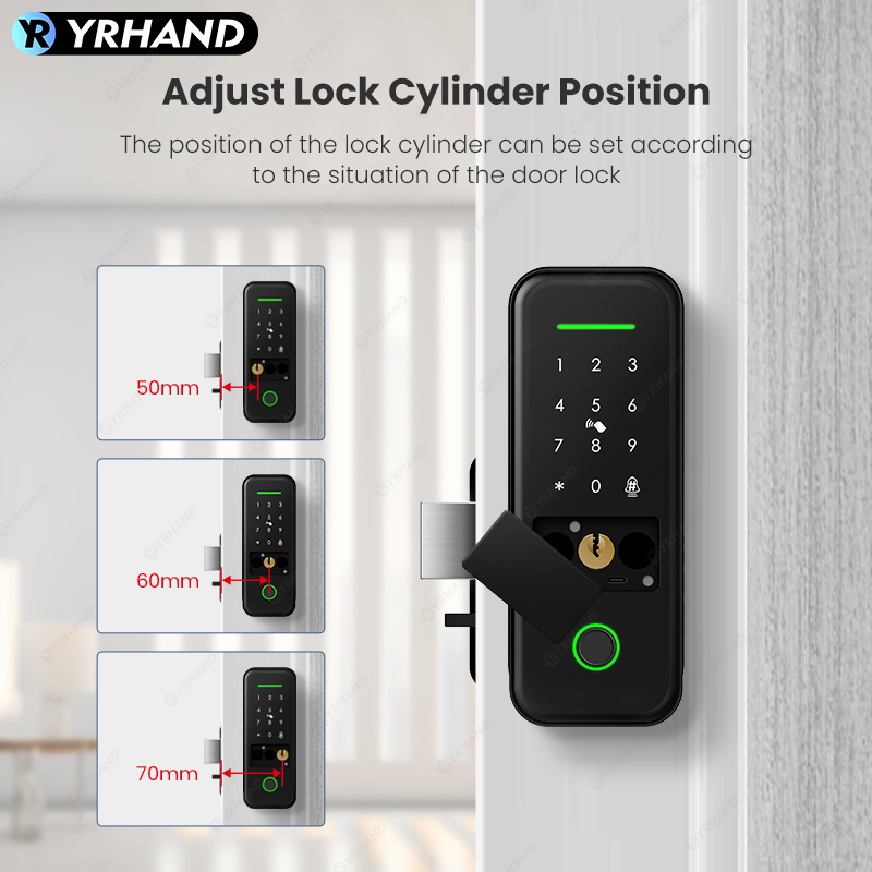 Cerradura inteligente Tuya, ce - Smart Rim Lock Wifi Fingerprint reseña y precio