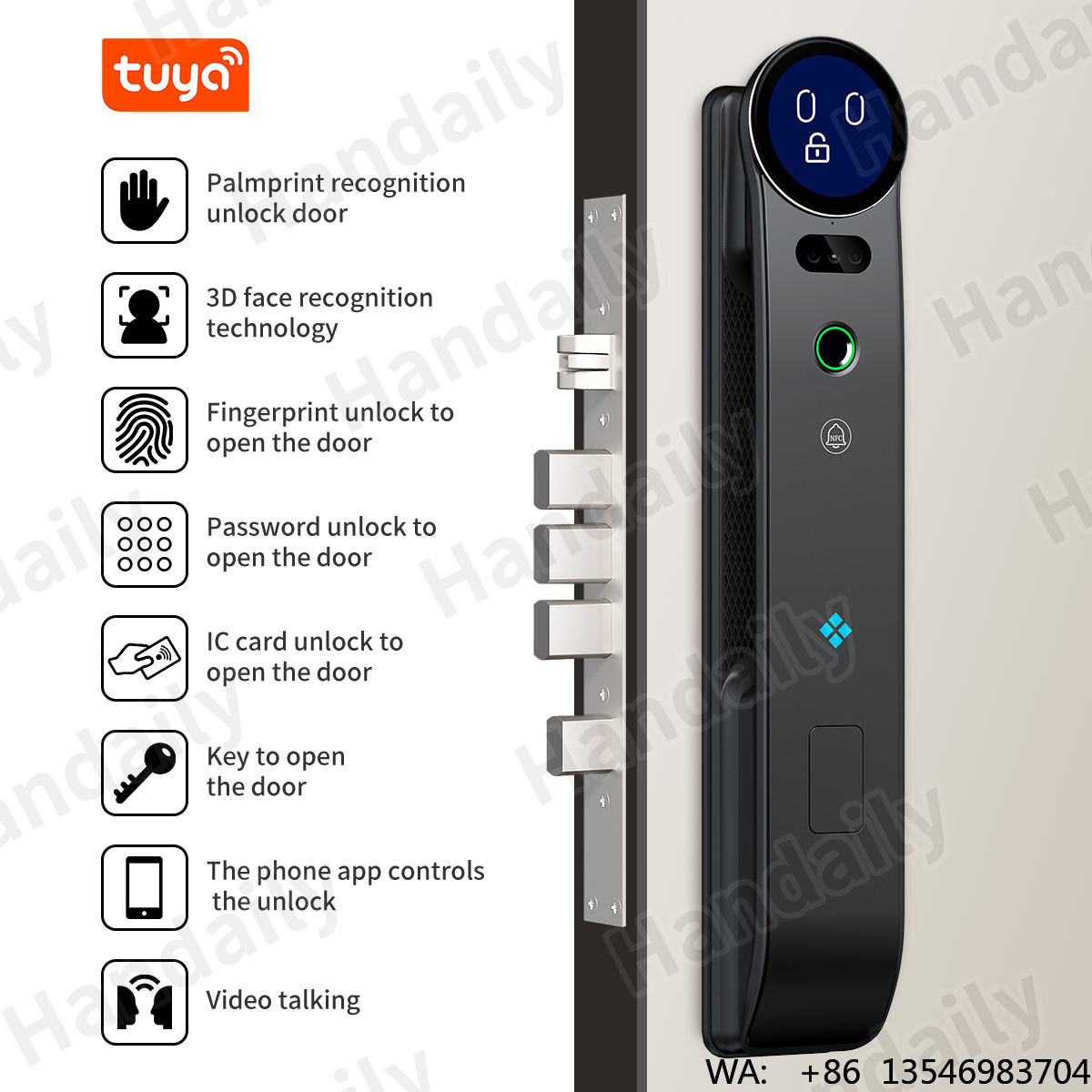 Cerradura Inteligente HanDaily - Smart Door Lock 3D Face Palm Vein reseña y precio