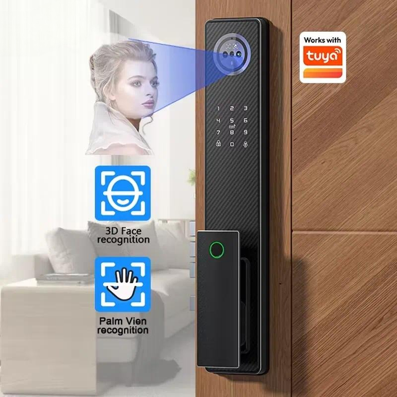Cerradura Inteligente de Puert - Smart Door Lock 3D Face Palm Vein reseña y precio