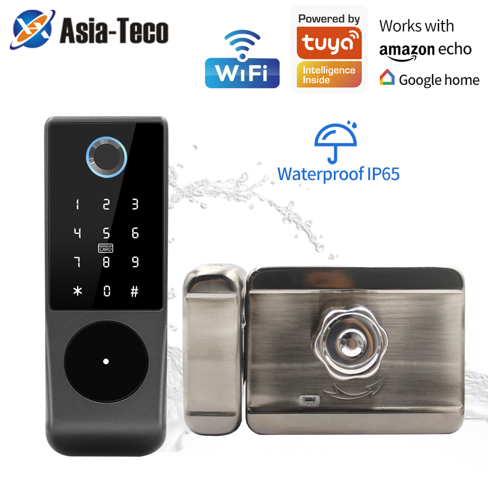 Cerradura inteligente con huel - Smart Rim Lock Wifi Fingerprint reseña y precio