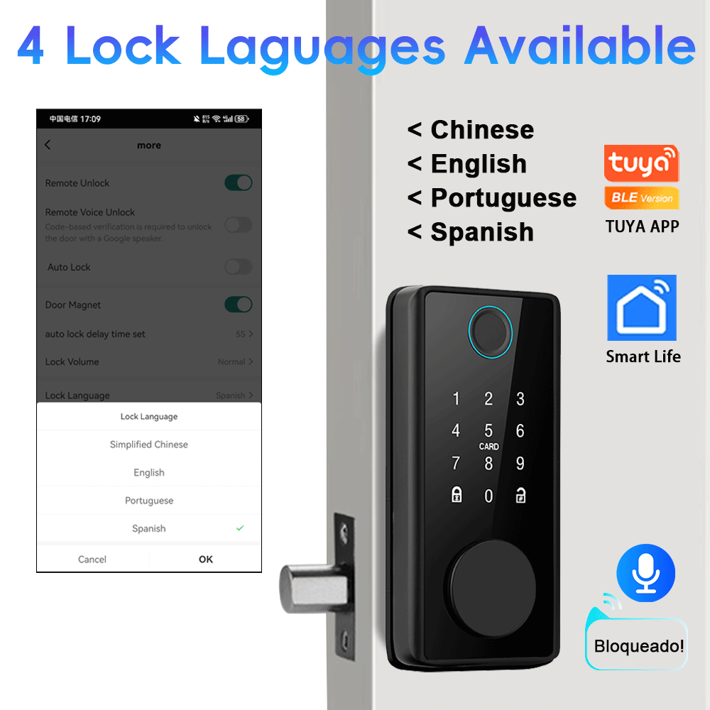 RAYKUBE-cerradura inteligente  - Smart Lock Deadbolt Keypad Bluetooth reseña y precio