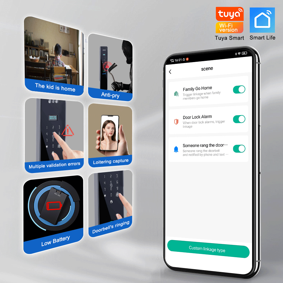 CDOK R2M TuyaWiFi Smart Lock,  - Video Door Lock With Camera Peephole reseña y precio