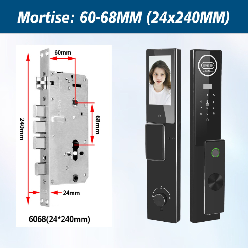 Videoportero con reconocimient - Video Door Lock With Camera Peephole reseña y precio