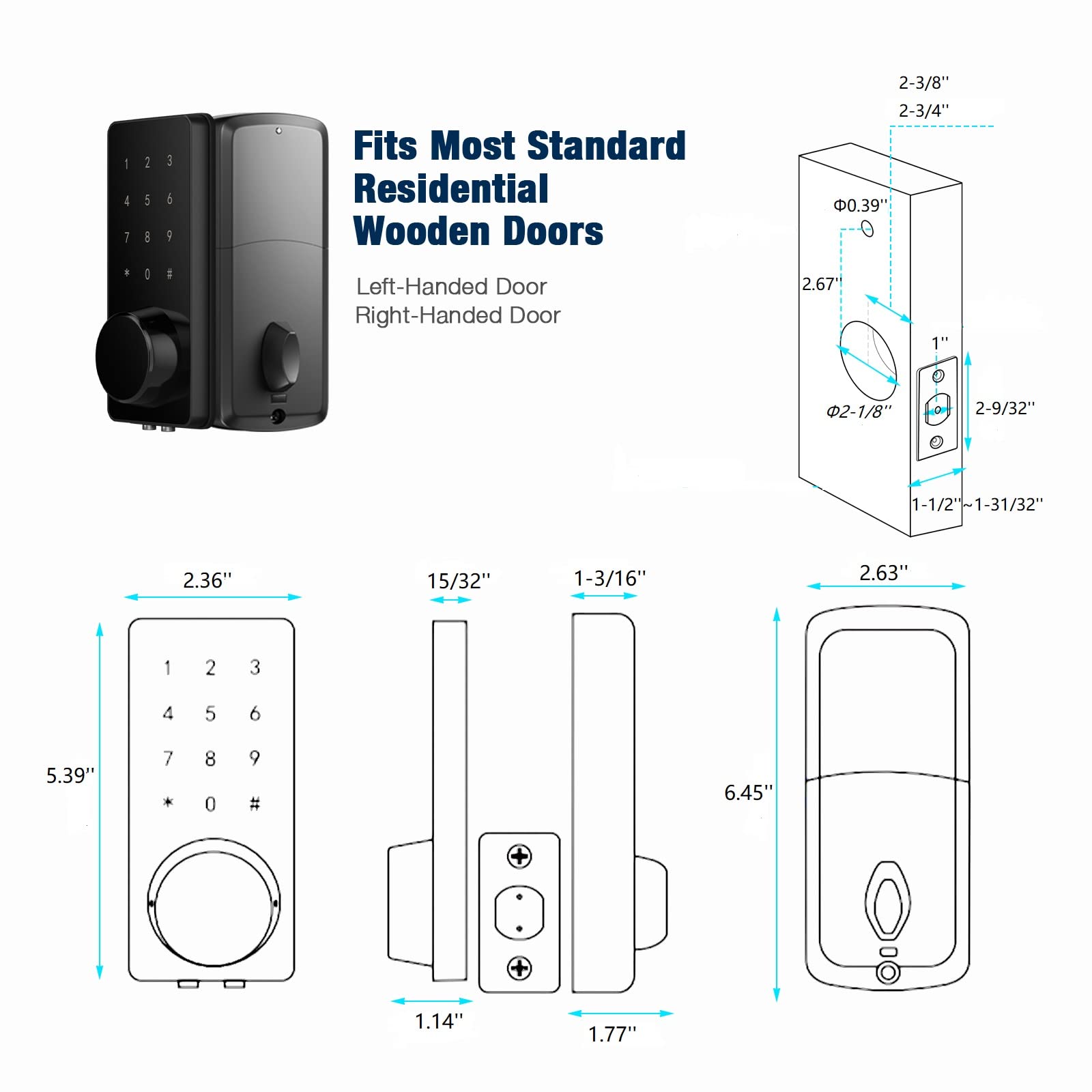 Cerradura inteligente TTlock,  - Smart Lock Deadbolt Keypad Bluetooth reseña y precio